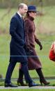 <p>The Duchess of Cambridge attend Sunday service at the Church of St. Mary Magdalene on the Sandringham estate. She wore a coat, <a href="https://www.stuartweitzman.com/home/" rel="nofollow noopener" target="_blank" data-ylk="slk:Stuart Weitzman;elm:context_link;itc:0;sec:content-canvas" class="link ">Stuart Weitzman</a> boots, Jaeger bag, and a fedora by Hicks & Brown.</p>