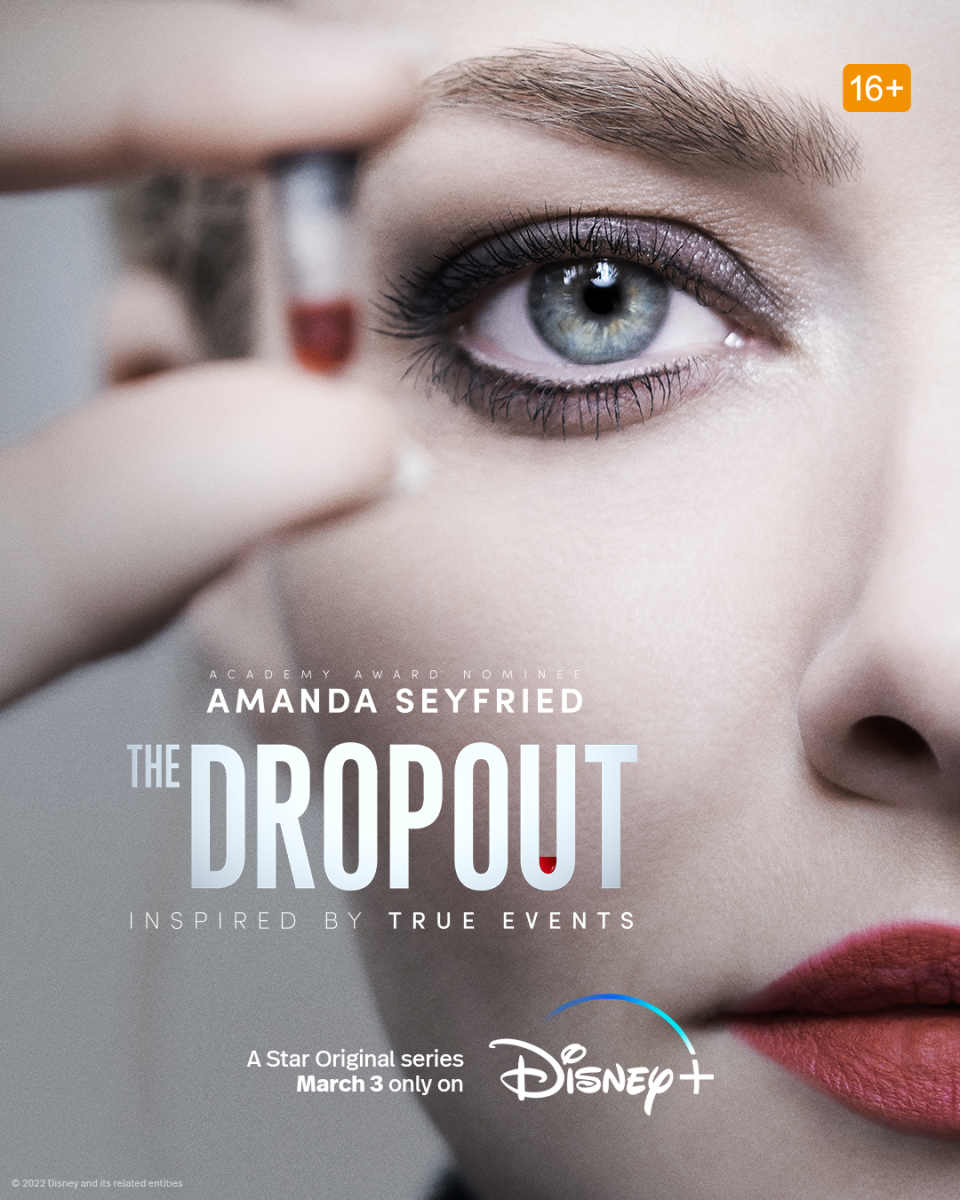 Key art for The Dropout starring Amanda Seyfried (Disney+)