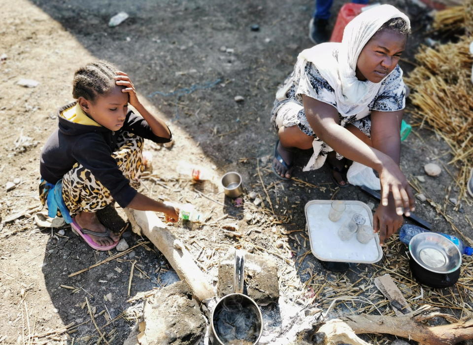 Ethiopian children, who fled the ongoing fighting in Tigray region, are seen at the al-Fashqa refugee camp in the Sudan-Ethiopia border town of al-Fashqa, in eastern Kassala state, Sudan, November 13, 2020. / Credit: Reuters/El Tayeb Siddig