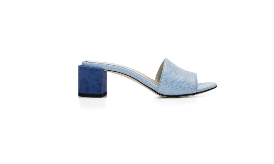 <p>Eva Mules in Sea Blue, $430, <a rel="nofollow noopener" href="https://dearfrances.com/collections/all-styles/products/eva-mules-sea-blue" target="_blank" data-ylk="slk:dearfrances.com;elm:context_link;itc:0;sec:content-canvas" class="link ">dearfrances.com</a> </p>