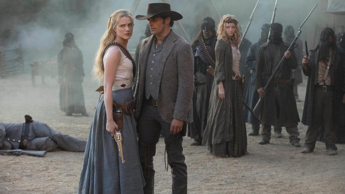 Evan Rachel Wood and James Marsden in Season 2 of 'Westworld'. (Photo: HBO)