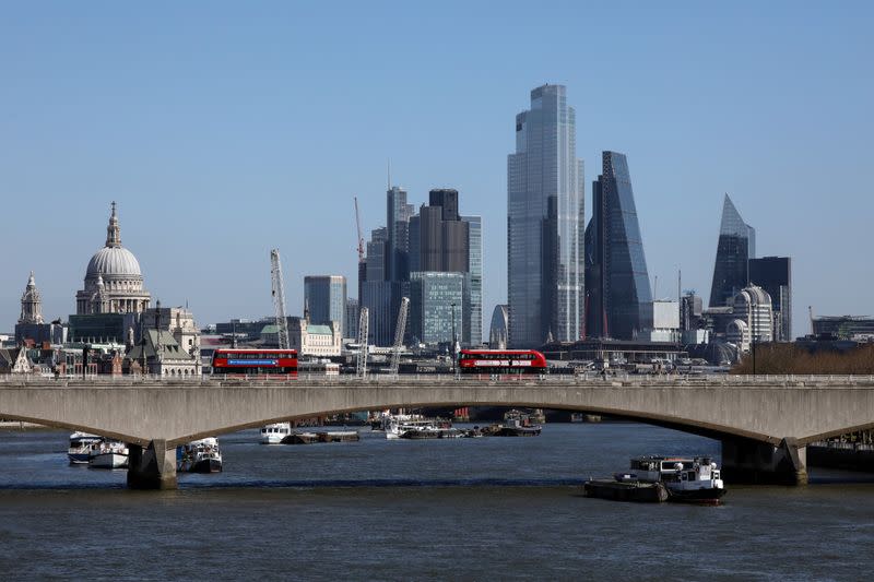 A general view of the City of London