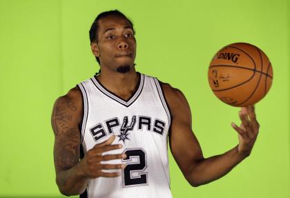 Kawhi Leonard is seeking big money from the Spurs. (AP)