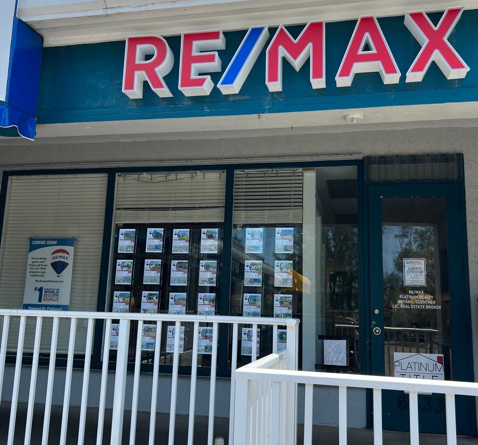 The new office of Re/Max Platinum Realty is at 6633 Midnight Pass Road, Siesta Key.