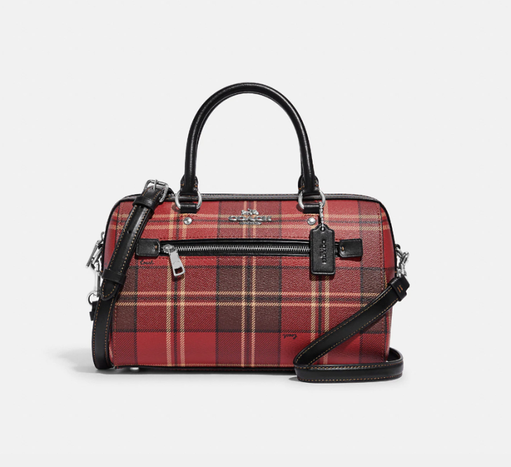 Coach COACH Signature Gingham Check Print Bennett Crossbody