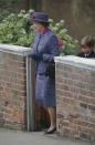 <p>Queen Elizabeth II and Prince William leaving St. George's Chapel in Windsor after Easter service in 1992. </p>