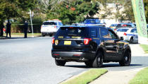 <p>Police and EMS respond to a shooting at a business park in the Edgewood area of Harford County Wednesday, Oct. 18, 2017 in Edgewood, Md. (Photo: Matt Button/Baltimore Sun/TNS via Getty Images) </p>