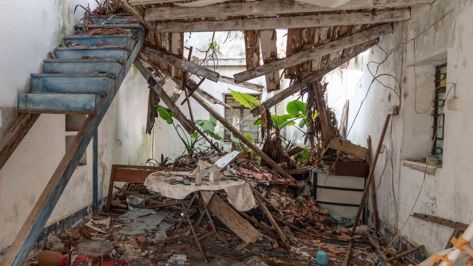 An abandoned home in Yim Tin Tsai, a now-deserted island that now hosts an annual arts festival. - Stefan Irvine / Courtesy Blue Lotus Gallery, Hong Kong