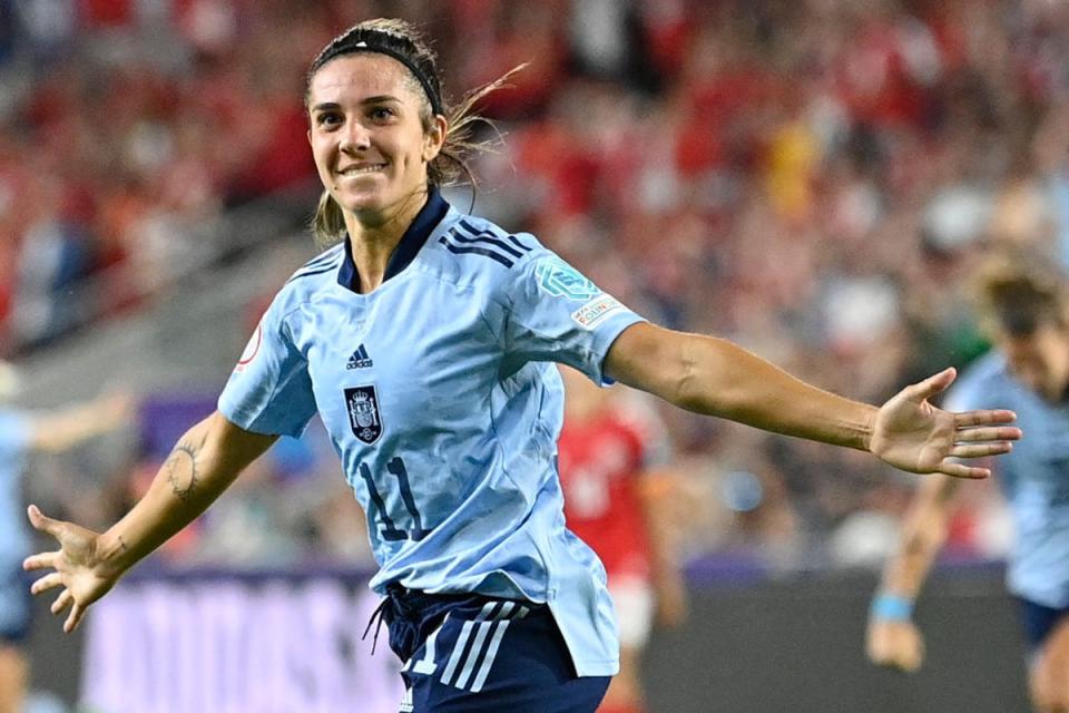 Marta Cardona scored with a looping header  (AFP via Getty Images)