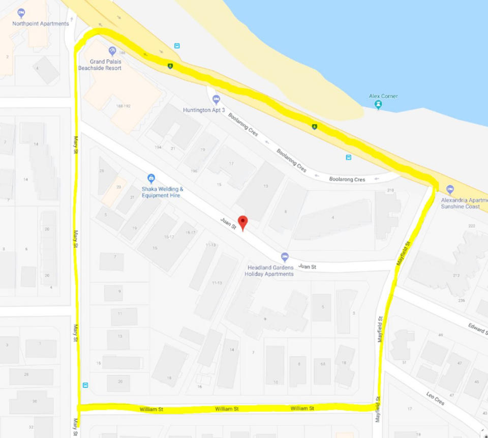 Police are responding to reports the man was sighted in this area. Source: Supplied