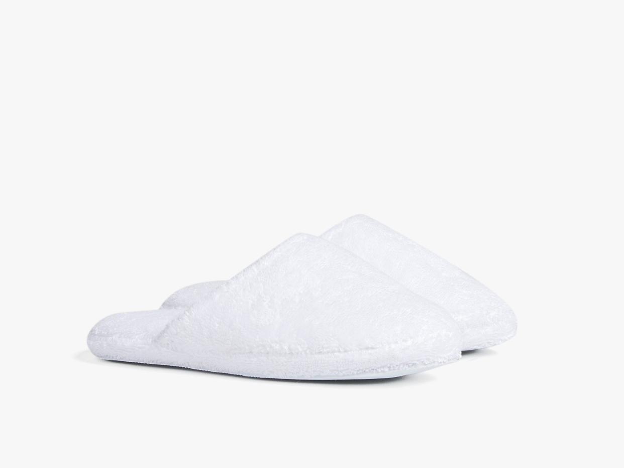 Parachute Classic Turkish Cotton Slippers, White