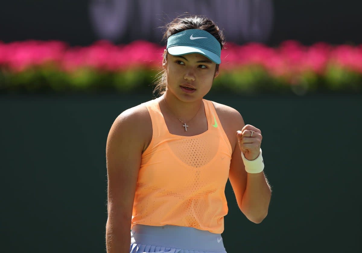 Raducanu will face Magda Linette in the second round  (Getty Images)