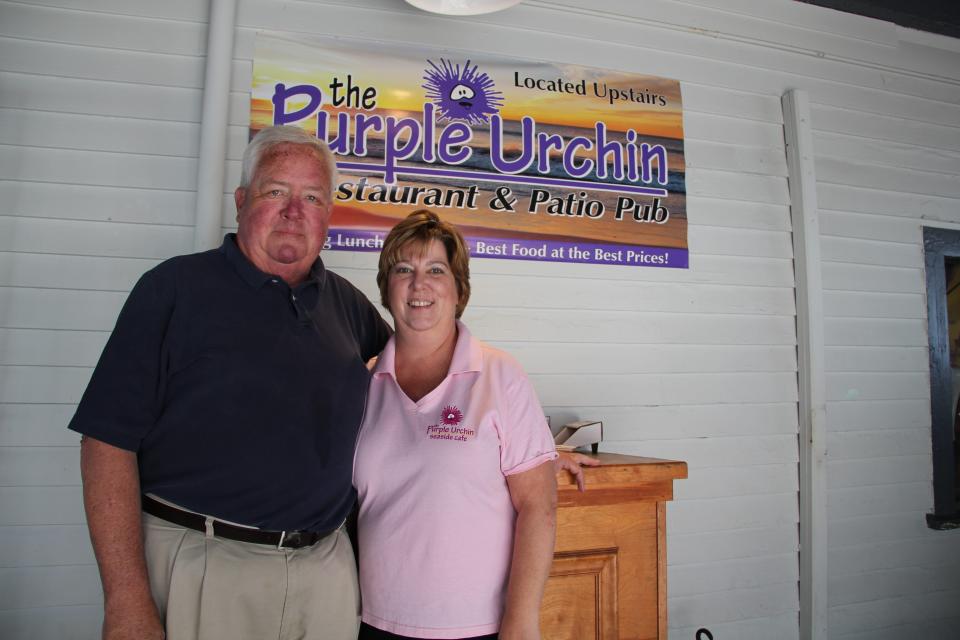 Jake and Maura Fleming sold the popular restaurant, the Purple Urchin, on the second floor of the Hampton Beach Casino in 2019. [File photo]
