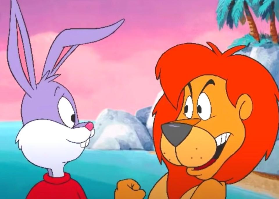 Reader Rabbit and Sam the Lion