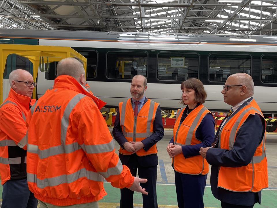 Rachel Reeves at Alstom