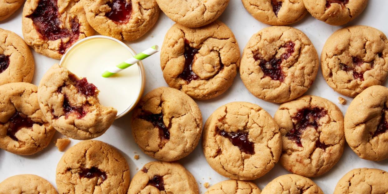 peanut butter and jelly cookies