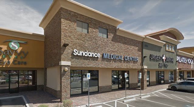 Chung, 43, told a Las Vegas court he had sex with the patients in his car, his Sundance clinic and at their apartment. Photo: Google Maps