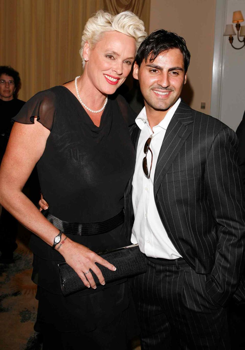 Brigitte Nielsen and husband Mattia attend the 12th Annual Prism Awards held at the Beverly Hills Hotel on April 24, 2008 in Beverly Hills, California