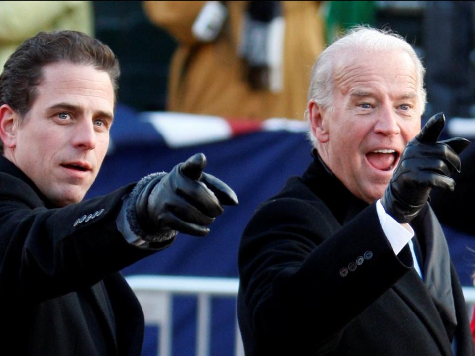 Hunter and Joe Biden (REUTERS)