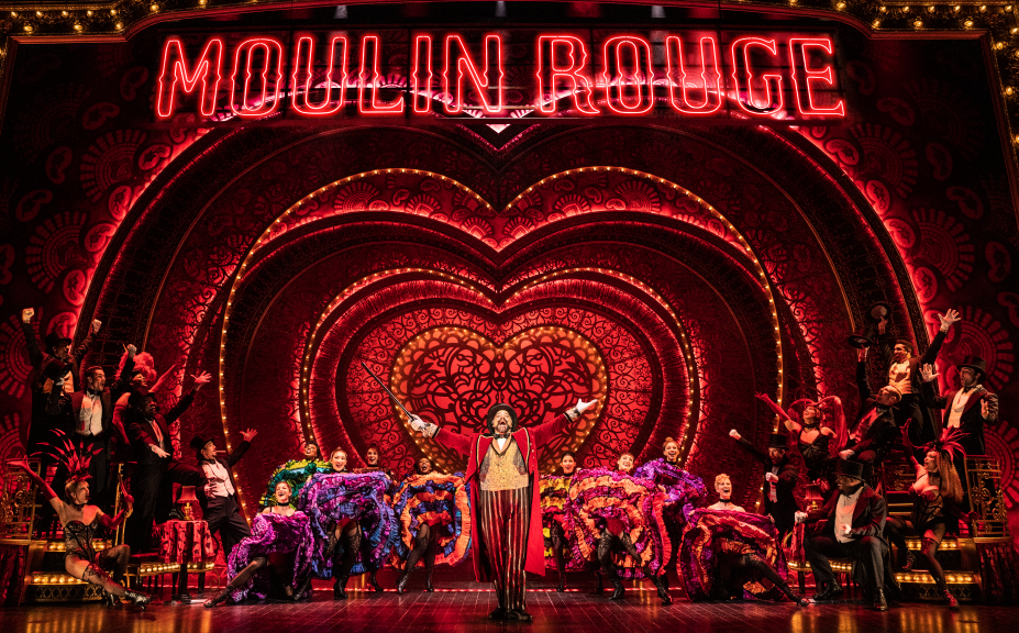 The Broadway production Moulin Rouge comes to Aronoff Center for the Arts. Pictured: The cast of the North American Tour.