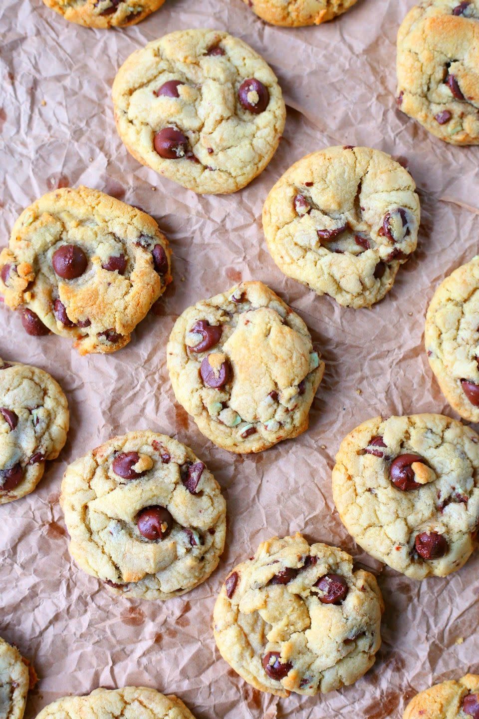 mint chocolate chip cookies