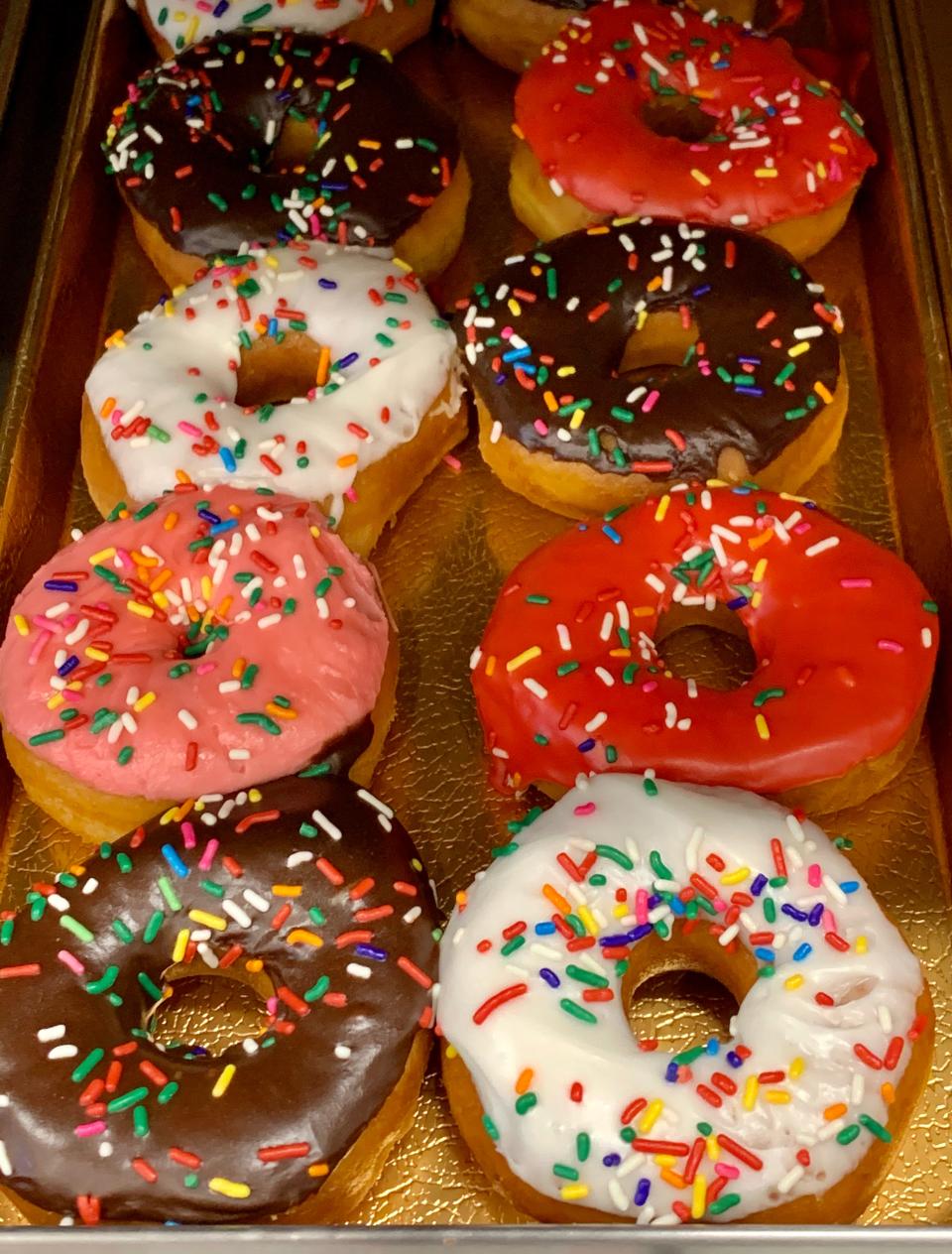 Doughnuts topped with sprinkles are available at Shipley Do-Nuts in Ridgeland.