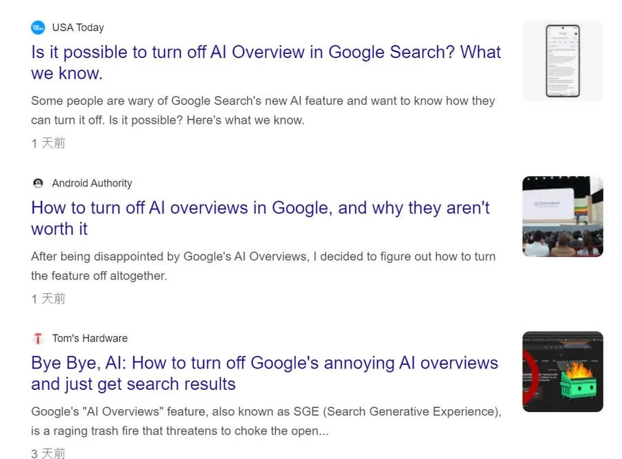 google ai overview turn off.jpg 圖/Google search