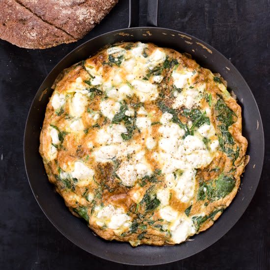 Spinach, Feta, and Tarragon Frittata