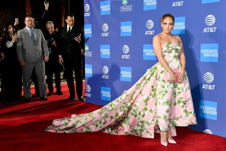 Jennifer Lopez attends the 31st Annual Palm Springs International Film Festival Film Awards Gala at Palm Springs Convention Center on January 02, 2020 in Palm Springs, California.