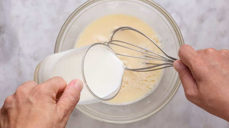egg batter milk whisk