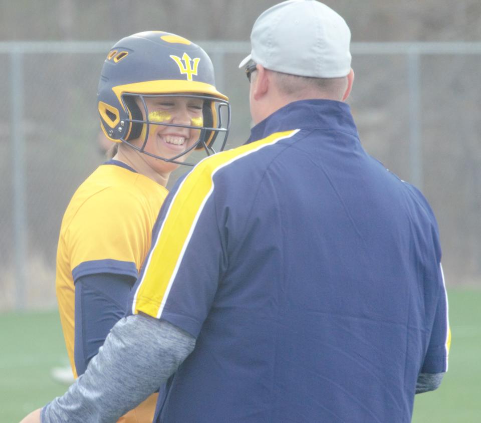 Aubrey Jones dominated in a doubleheader with TC West on Tuesday, winning in the circle in game one while homering three times in game two.