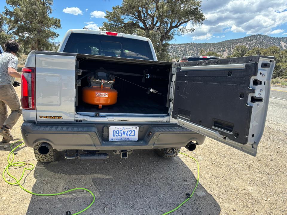 The 2024 Ford F-150's Pro Access tailgate offers easy access to tools and other heavy cargo.