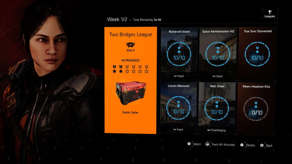 The Two Bridges League challenges in The Division 2