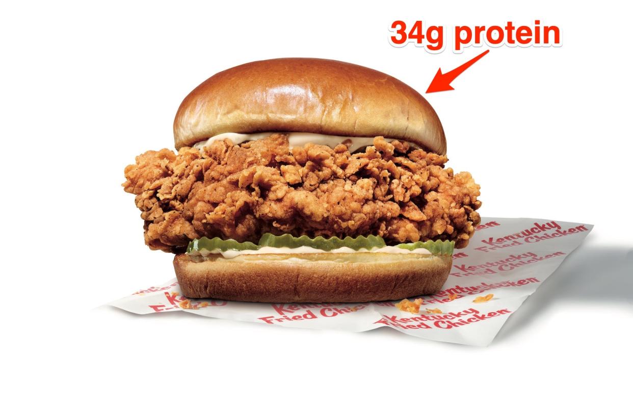 KFC chicken burger