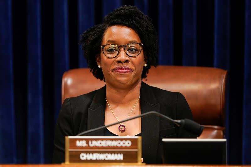 Rep. Lauren Underwood (D-IL) chairs a House Homeland Security Committee hearing on "Confronting the Coronavirus: The Federal Response" on Capitol Hill in Washington