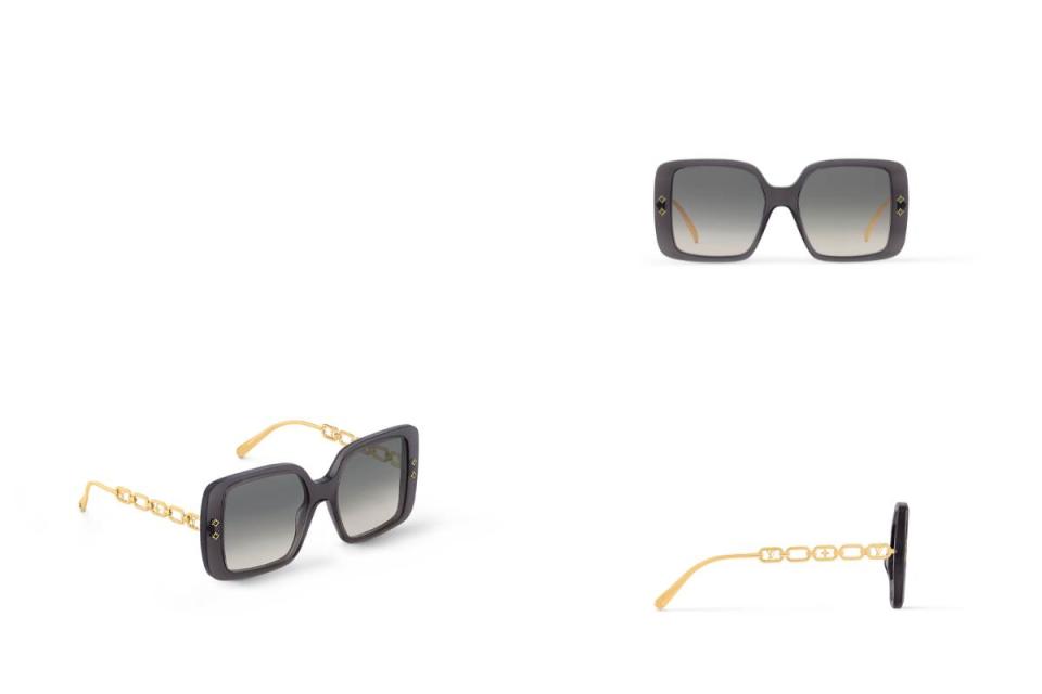 Louis Vuitton LV Jewel Mix Square太陽眼鏡，NT$21,800圖片來源：Louis Vuitton