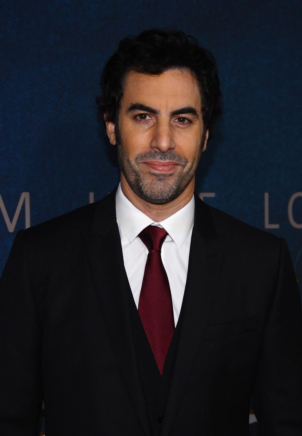 NEW YORK, NY - DECEMBER 10: Sacha Baron Cohen attends the "Les Miserables" New York premiere at Ziegfeld Theatre on December 10, 2012 in New York City. (Photo by Larry Busacca/Getty Images)