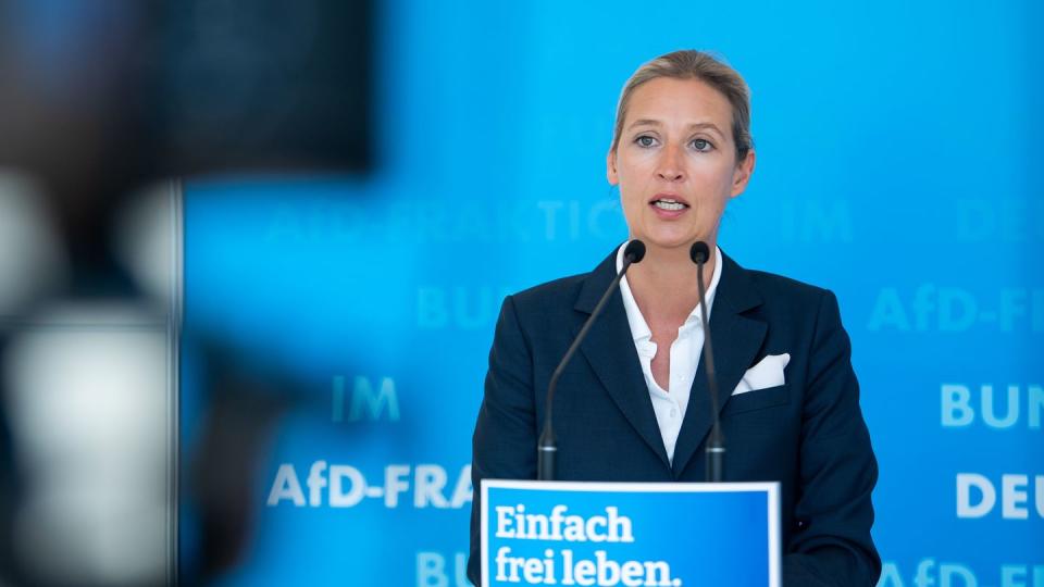 Alice Weidel, Spitzenkandidatin der AfD für die Bundestagswahl am 26. September.