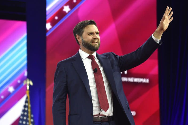 Several conservative Republicans, including Ohio Sen. J.D. Vance, are taking on the big technology companies, such as Google, on the grounds of free speech. Photo by Mike Theiler/UPI