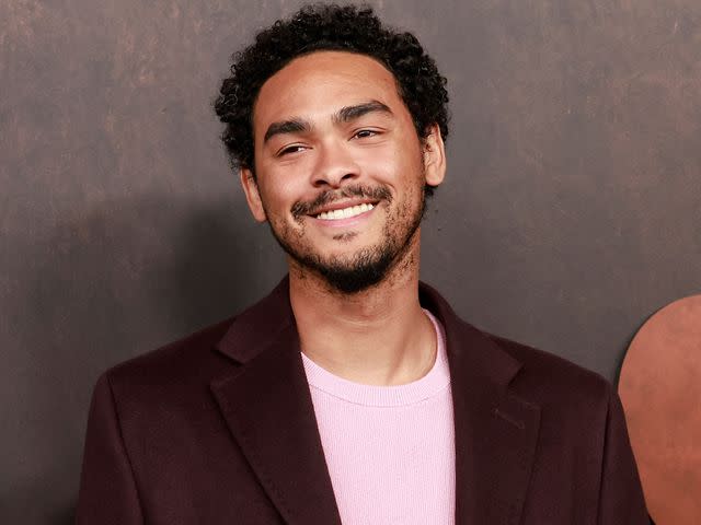 <p>MICHAEL TRAN/AFP/Getty</p> Trey Smith arrives for the premiere of Apple Original Films' "Emancipation" in November 2022