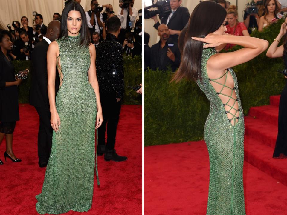 Kendall Jenner attends the 2015 Met Gala.