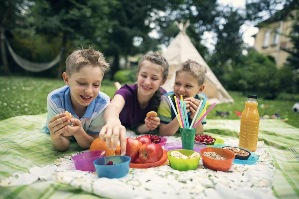 children having fun at picnic in garden fun activities for kids