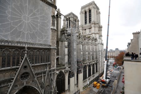 General view shows the Notre-Dame Cathedral in Paris