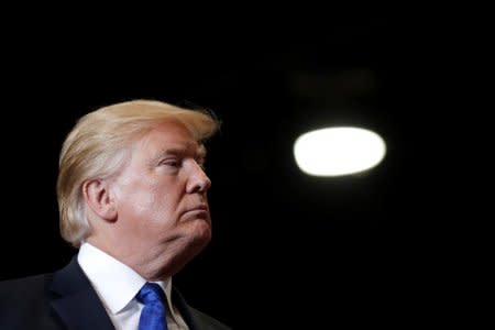 FILE PHOTO: U.S. President Donald Trump speaks at a campaign rally in Las Vegas, Nevada, U.S., September 20, 2018.  REUTERS/Mike Segar