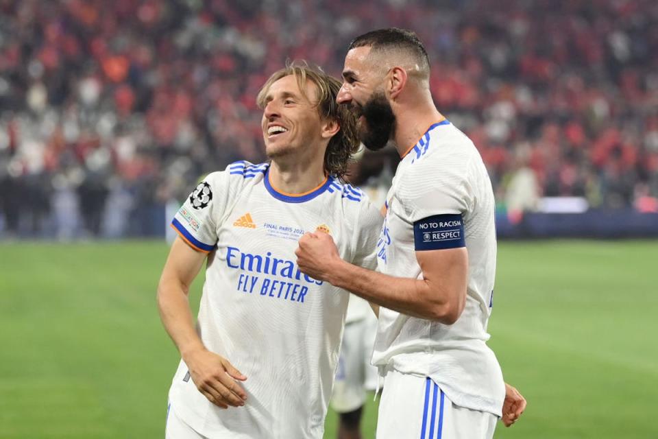 Luka Modric and Karim Benzema are now five-time Champions League winners (Getty Images)