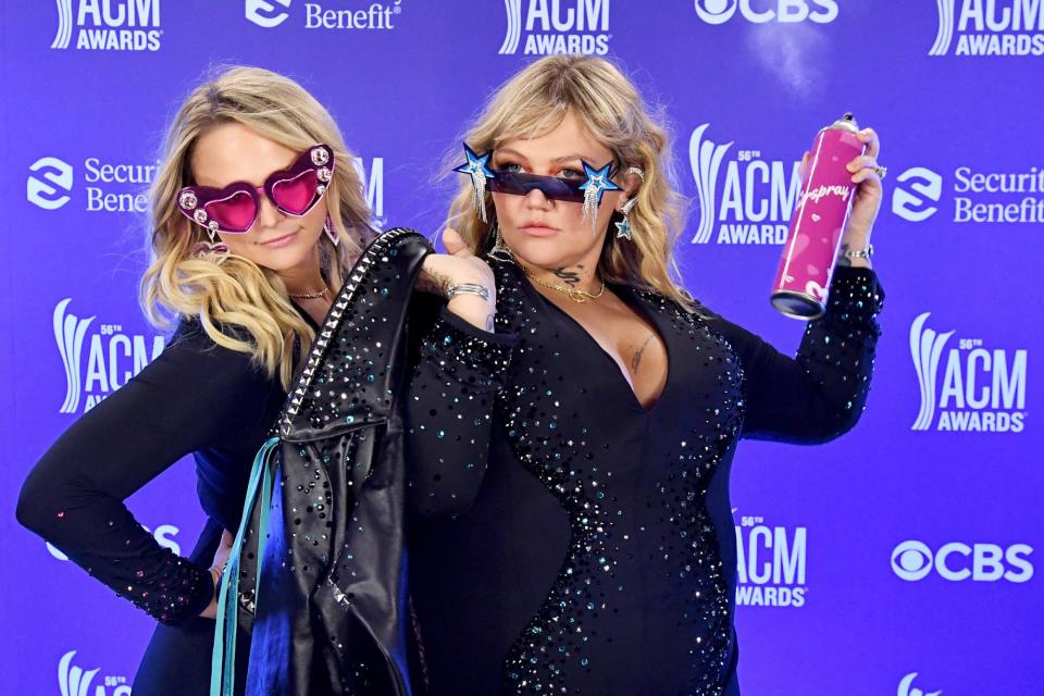 Miranda Lambert and Elle King Had the Best Time at the 2021 ACM Awards: See the Photos