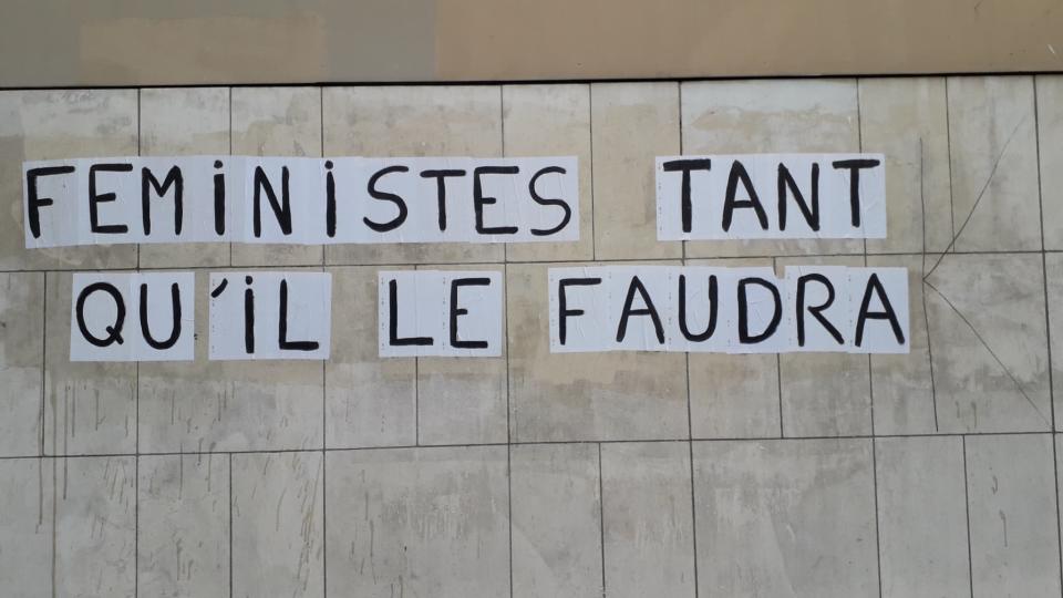 Collages féministes à Rouen, le 19 septembre 2020 - Wikimédia