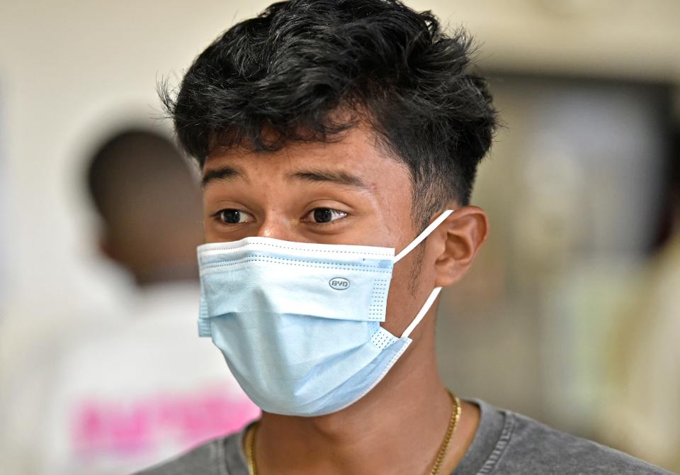 Booker High School student senior Erick Reynoso, 17, said that while some of his teachers are overwhelmed by the technology, the day-to-day operation of the school was smooth.