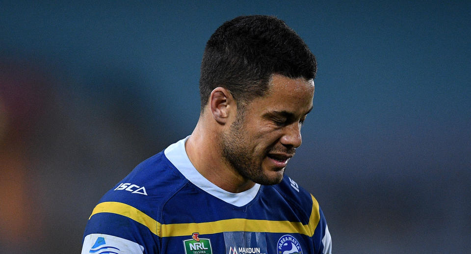 Jarryd Hayne has been charged with aggravated sexual assault after handing himself into police for questioning on Monday.