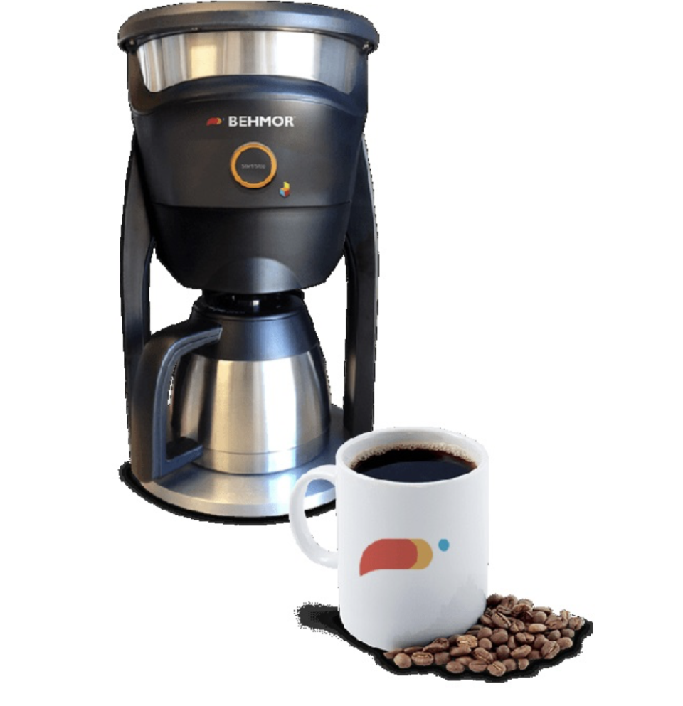 <p>Behmor Connected Customizable Temperature Control Coffee Maker è la macchina per il caffè intelligente, dotata di connessione wi-fi e di app dedicata. Compatibile con Alexa. Prezzo: 222 dollari su behmor.com </p>